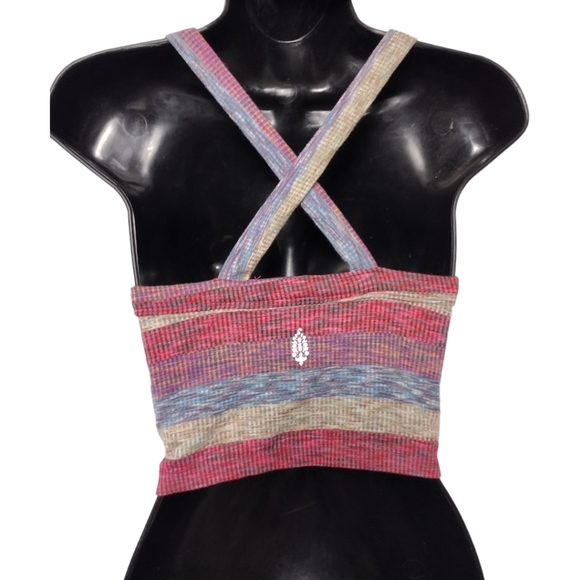 Free People Movement Hype The Stripe Crop Tank XS/S - Picture 3 of 6